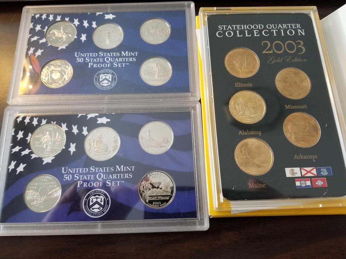 State quarter proof sets, bid x 3