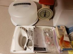 Kitchen Items, Mixer, Toaster, Scale