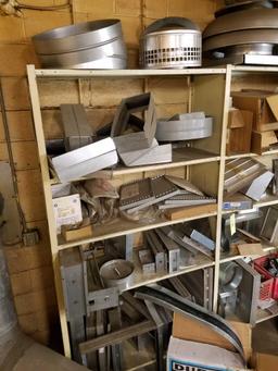 Fittings, ductwork, in line dampeners, attic vents, large lot