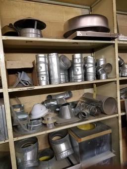 Fittings, ductwork, in line dampeners, attic vents, large lot