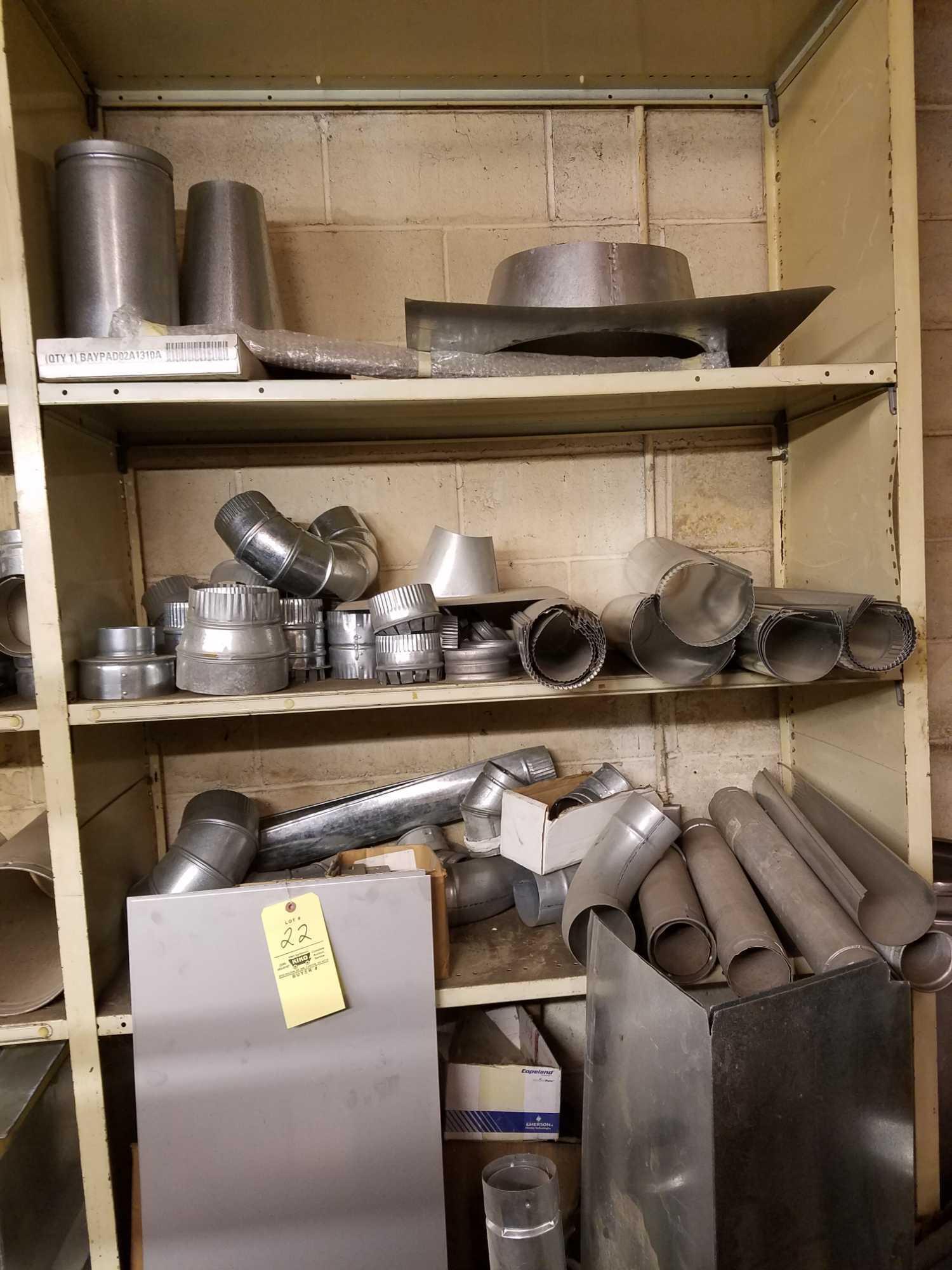 Fittings, ductwork, in line dampeners, attic vents, large lot