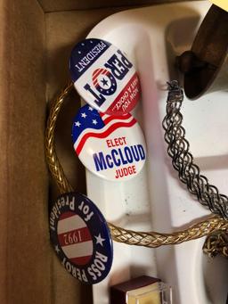 Costume Jewelry, Political Pins