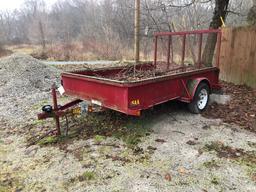 Big Tex 35AA utility trailer with ramp, approx. 77in x 10ft