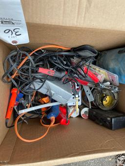 Whole Saw bits, solder and glue guns,misc