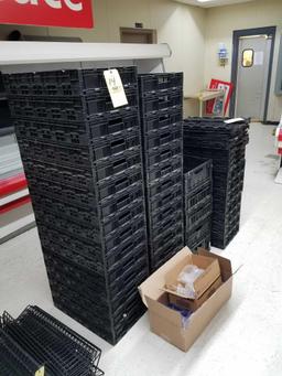 Knock down plastic crates, approx. 35