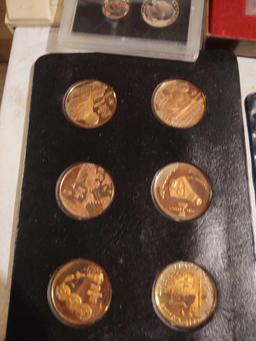 Assorted proof sets and coins