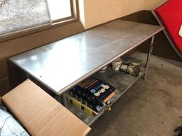 6' stainless steel table