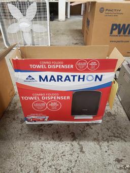 NIB Folded towel dispenser