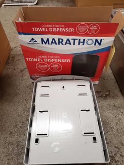 NIB Folded towel dispenser