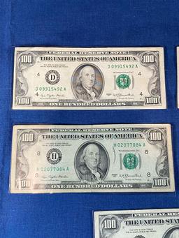 1977 $100 US Federal Reserve Notes