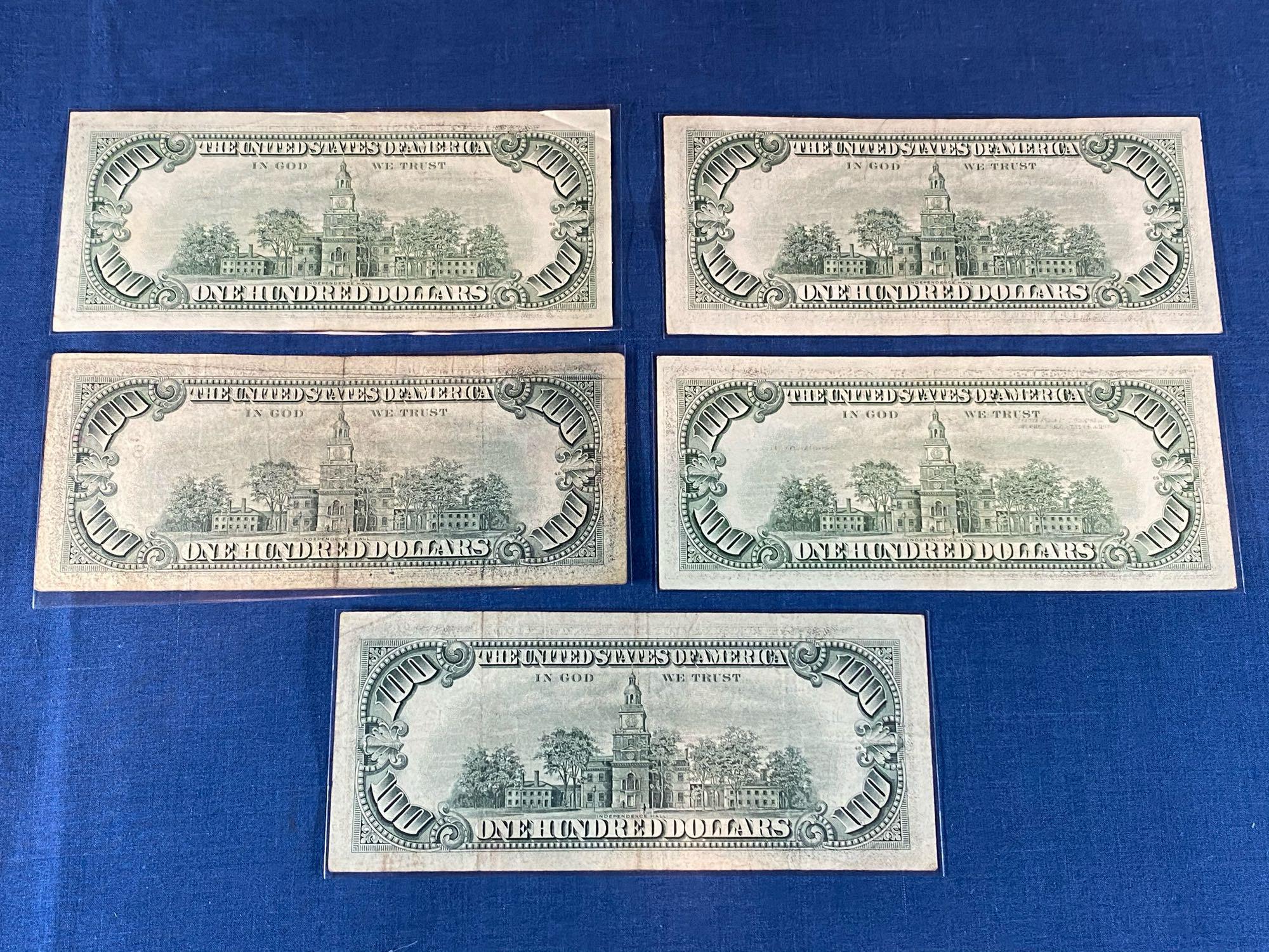 1977 $100 US Federal Reserve Notes
