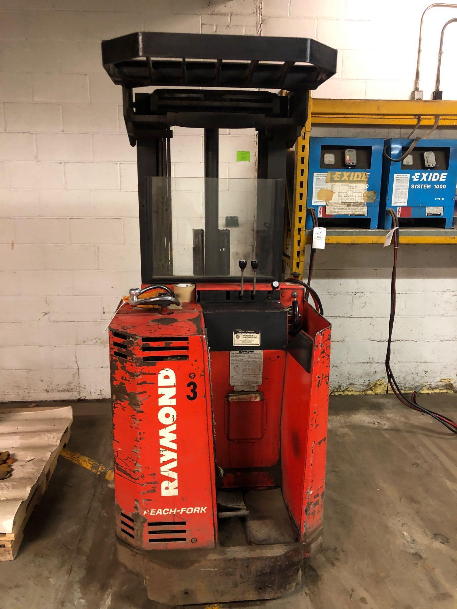 Raymond Electric Forklift Model 201-R-30TT 24V 2,500-3,000lb Capacity 8,534hrs