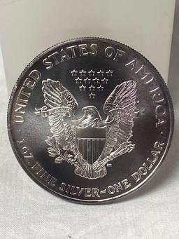 1995 American Silver Eagle, uncirculated. One ounce fine silver.