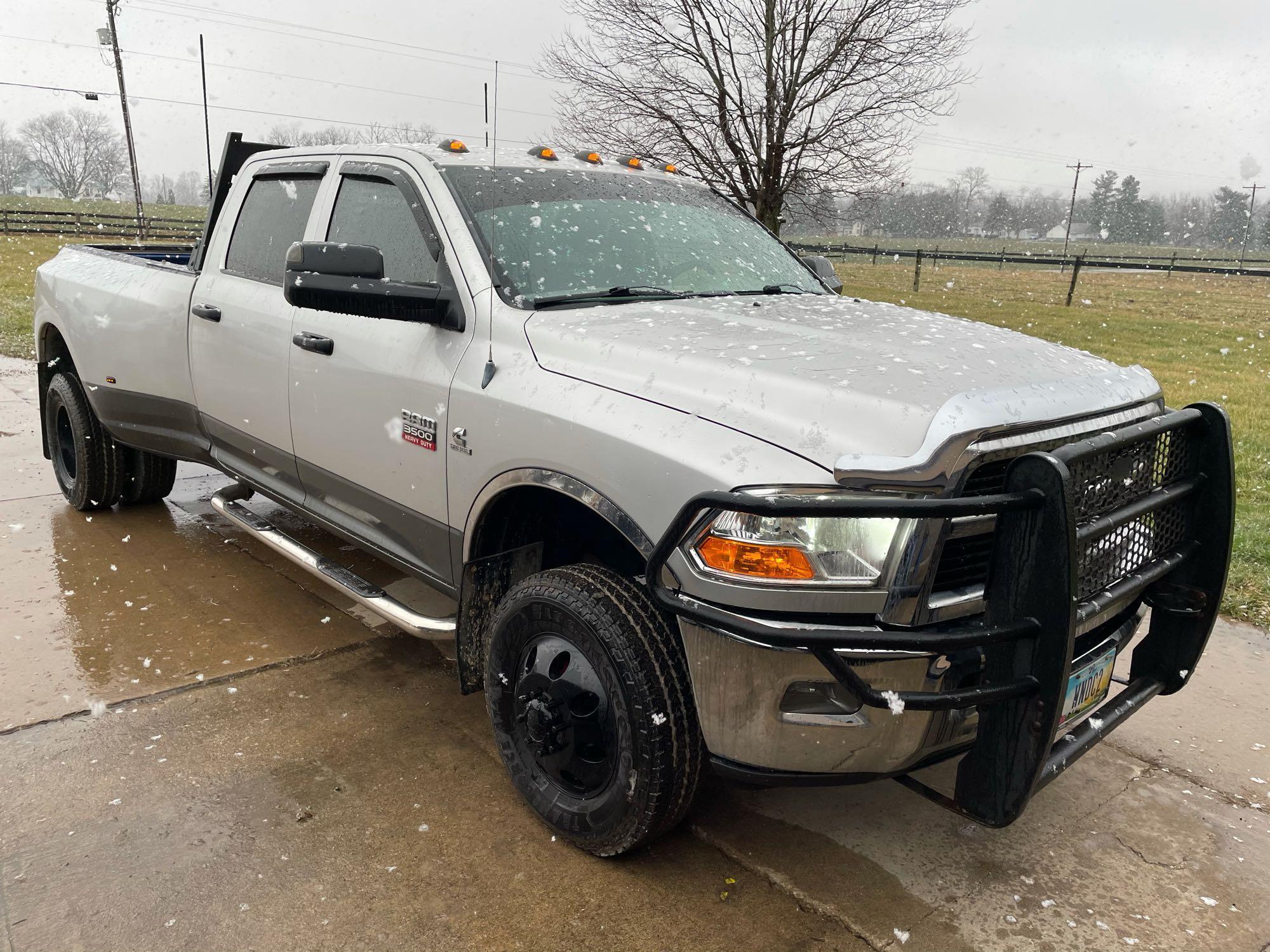 2012-RAM 3500 DIESEL 4x4 DUALLY