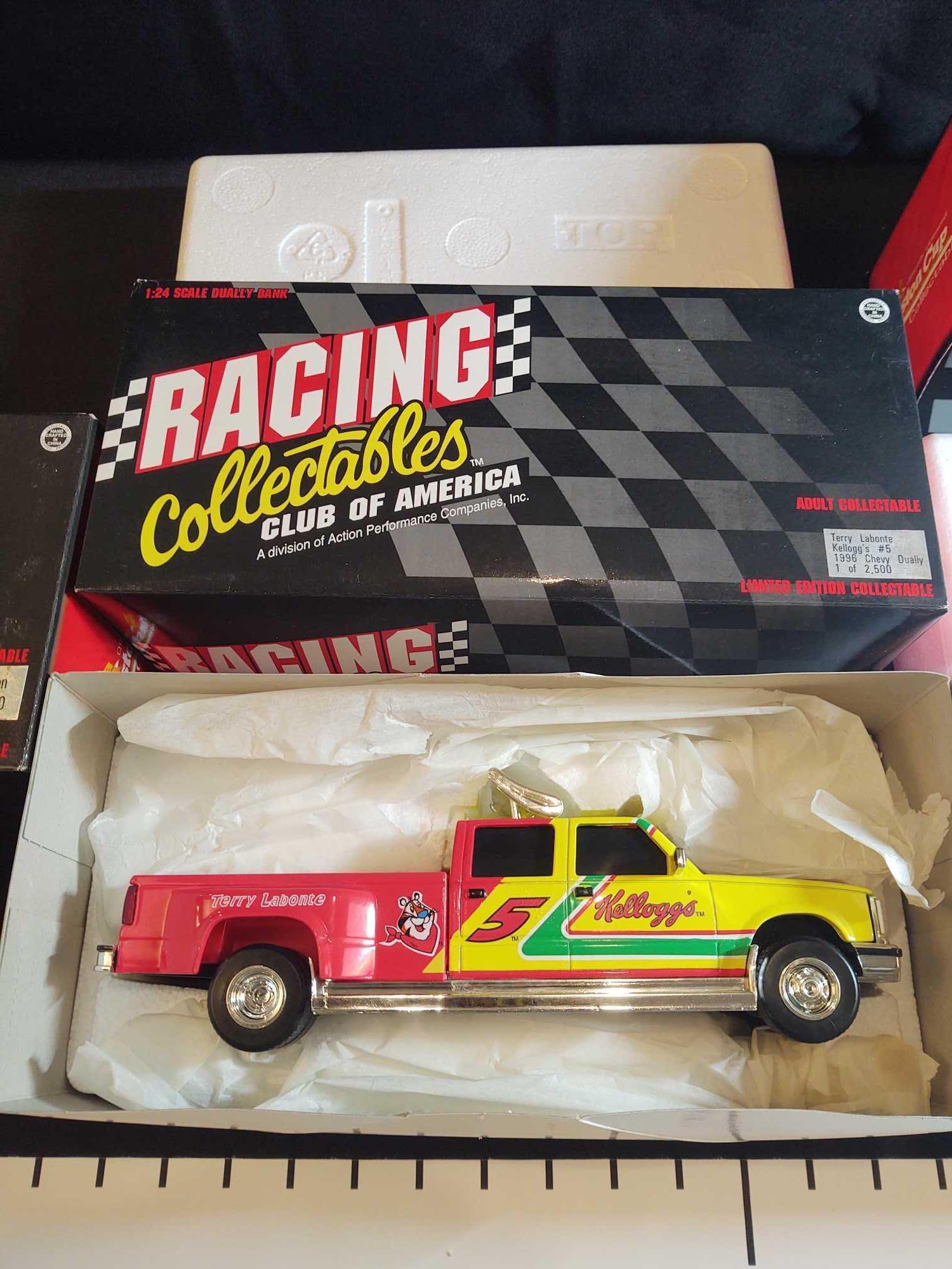 3 Racing Collectibles Club of America 1:24 Diecast Banks