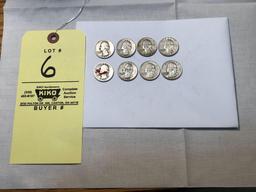 8 Silver Quarters