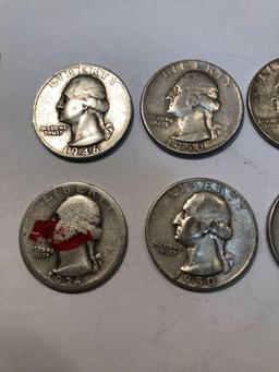 8 Silver Quarters