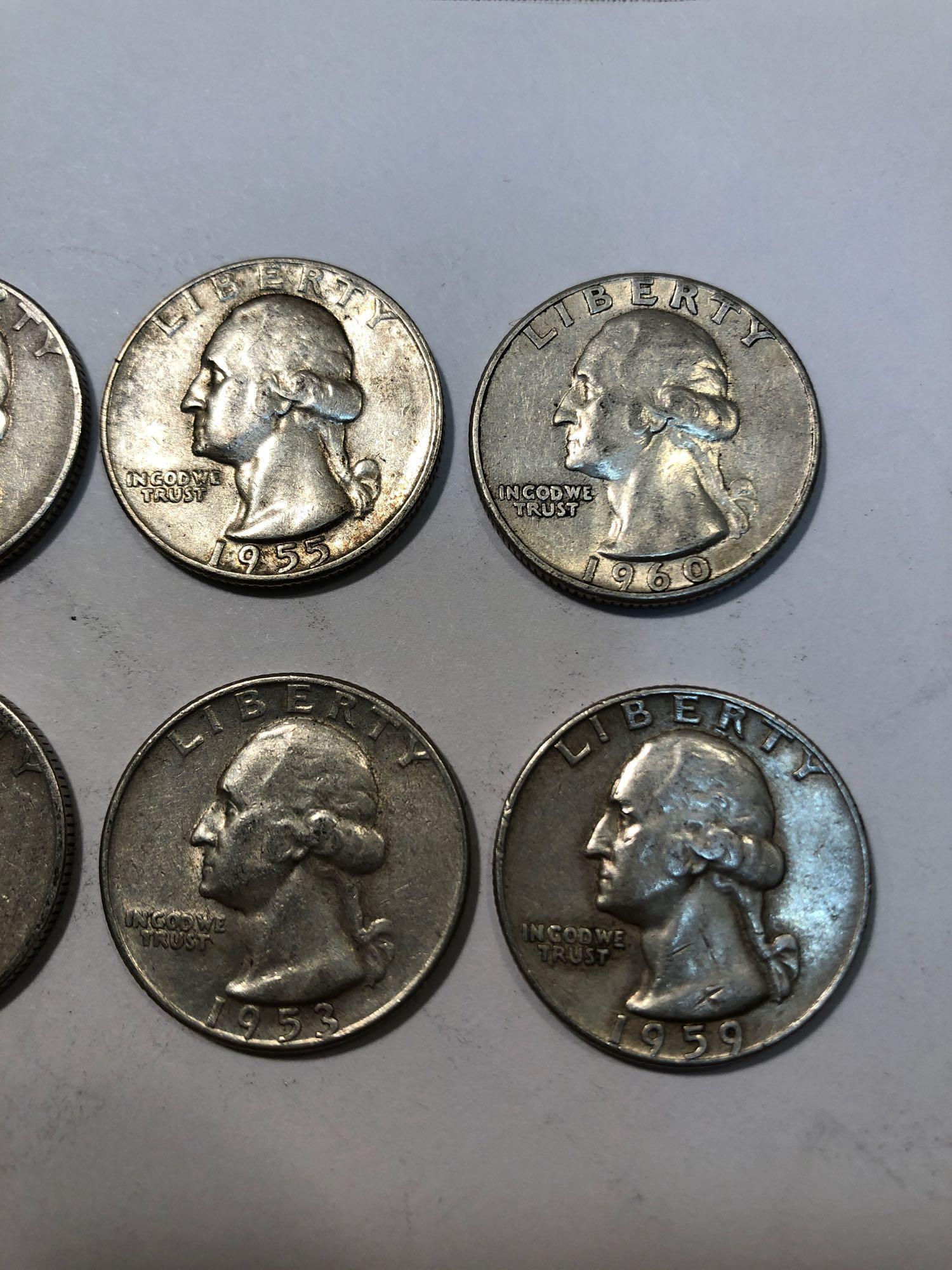 8 Silver Quarters