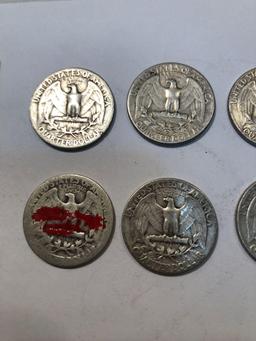 8 Silver Quarters