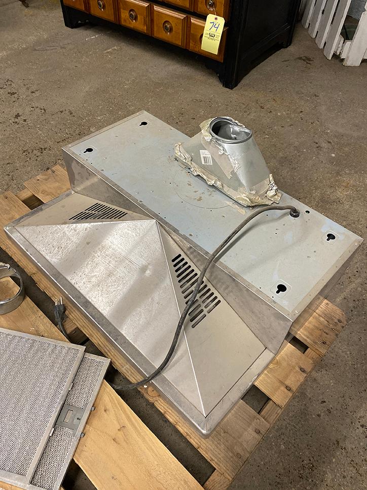 Stainless steel range hood