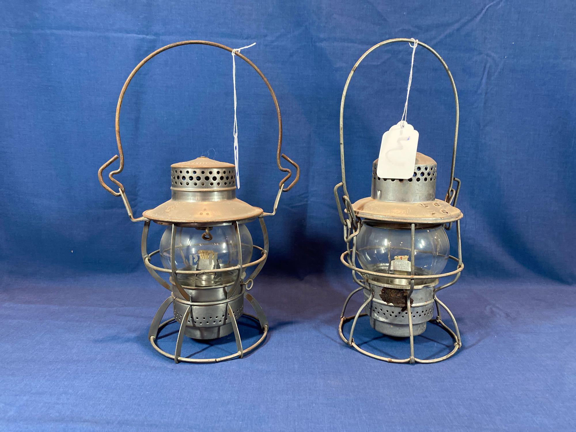 RR lanterns, Dressel Pennsylvania Railroad, Adlake