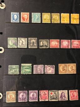 Album with 5 pages of stamps