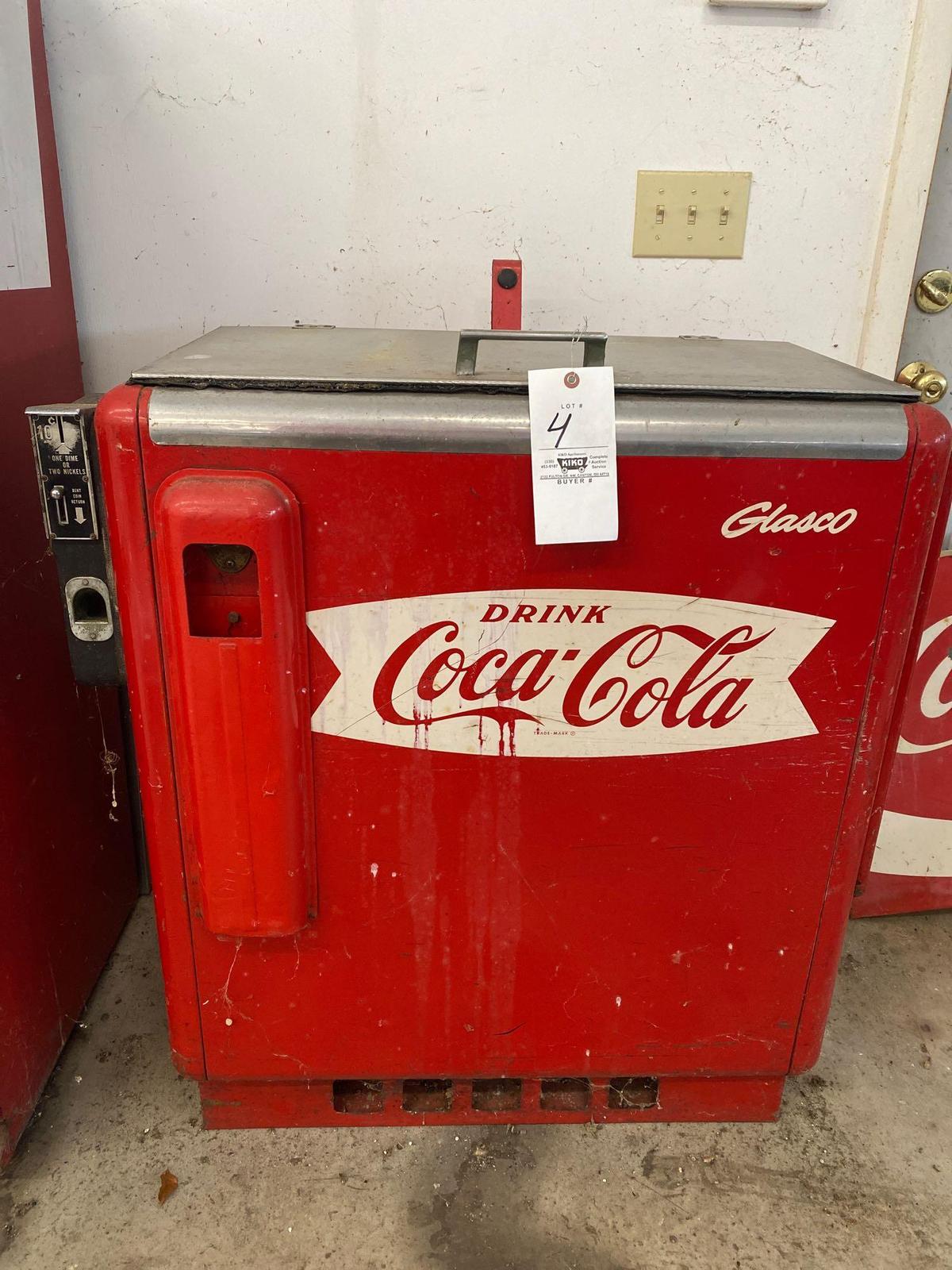 Reach in coca-cola cooler