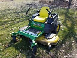 2015 John Deere Z445 zero turn mower, 24hp, 54 inch deck, 215 hrs