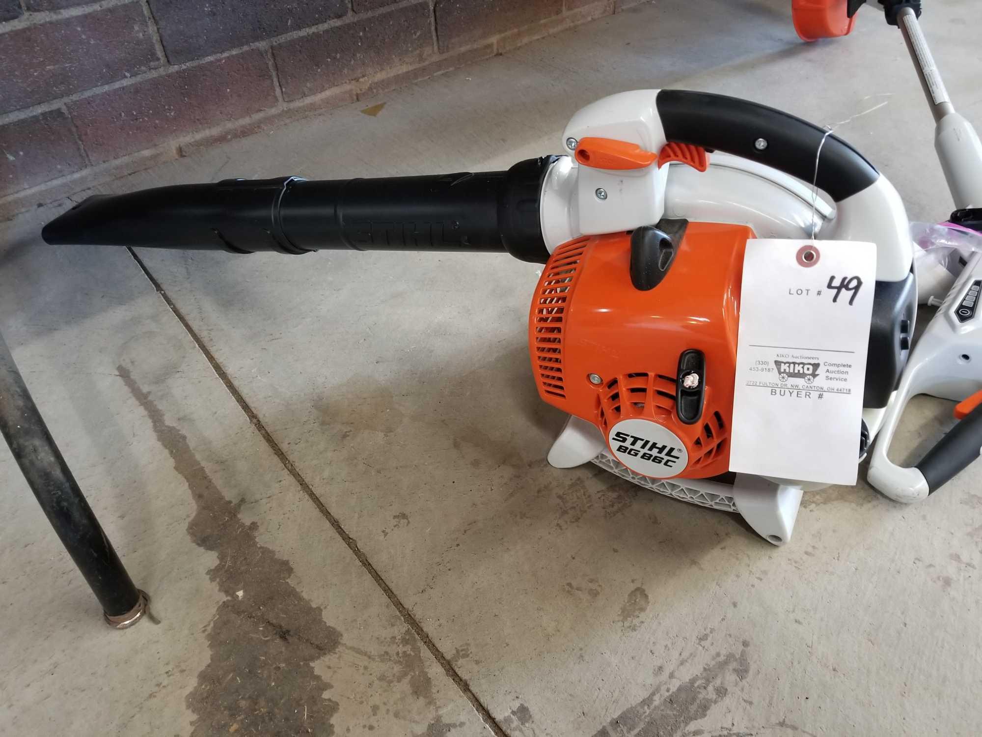 Stihl BG86C gas blower, like new