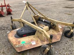 Land pride 72 inch three-point finish mower. With PTO shaft.