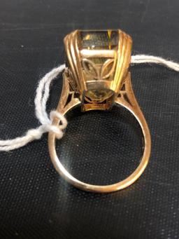 14k gold ring, 6.3 dwt with stone