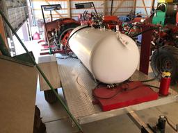 Red Dragon potato crop flame/burner w/ 250-gal. propane tank on single-axle trailer