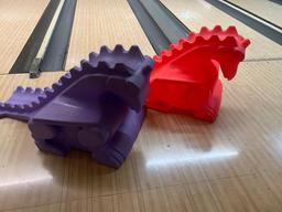 (2) Neon Dragon Bowling Ball Ramps