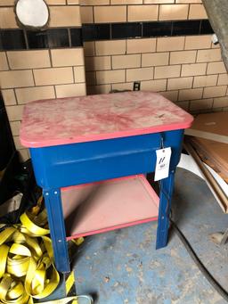 Parts washing cabinet