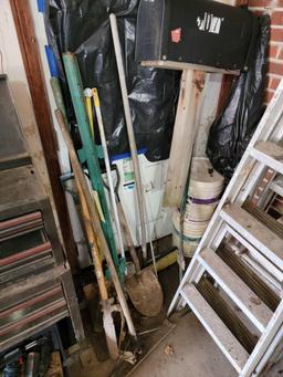 Yard Tools, T Posts, Mailbox, Broom