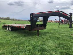 1998 Moritz Gooseneck Flatbed Trailer