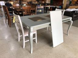 Ashley Furniture silver dining table