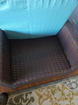 Outdoor patio chair with cushion