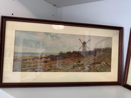 2 early framed prints