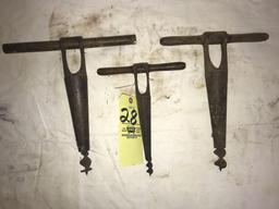 Three ant. auger shaver bits