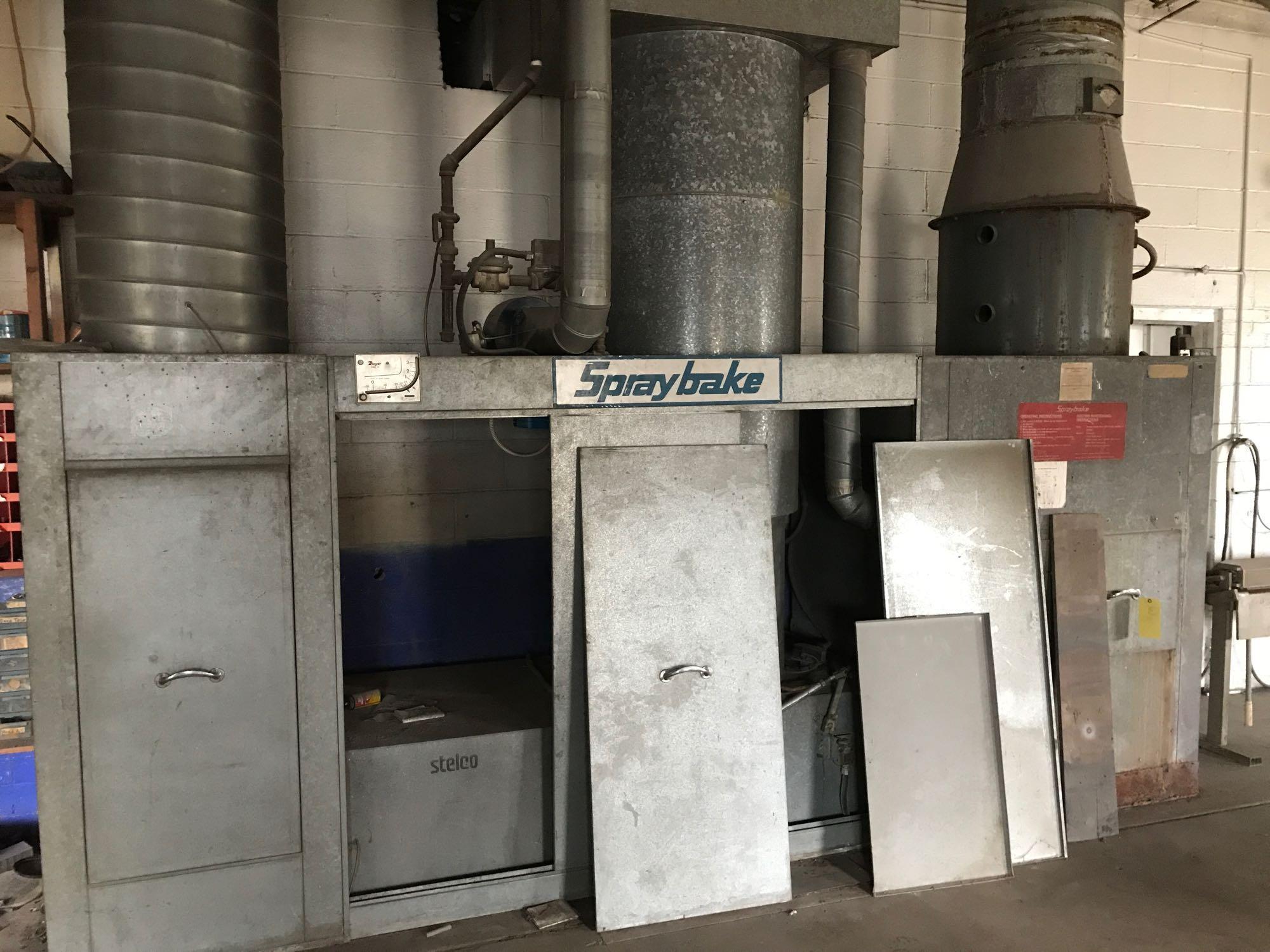 Spray Bake paint booth with air filtration unit/system