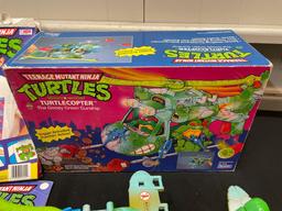 Teenage Mutant Ninja Turtles Turtlecopter TMNT, Magic Paints, Stickers, Board Game and Parts