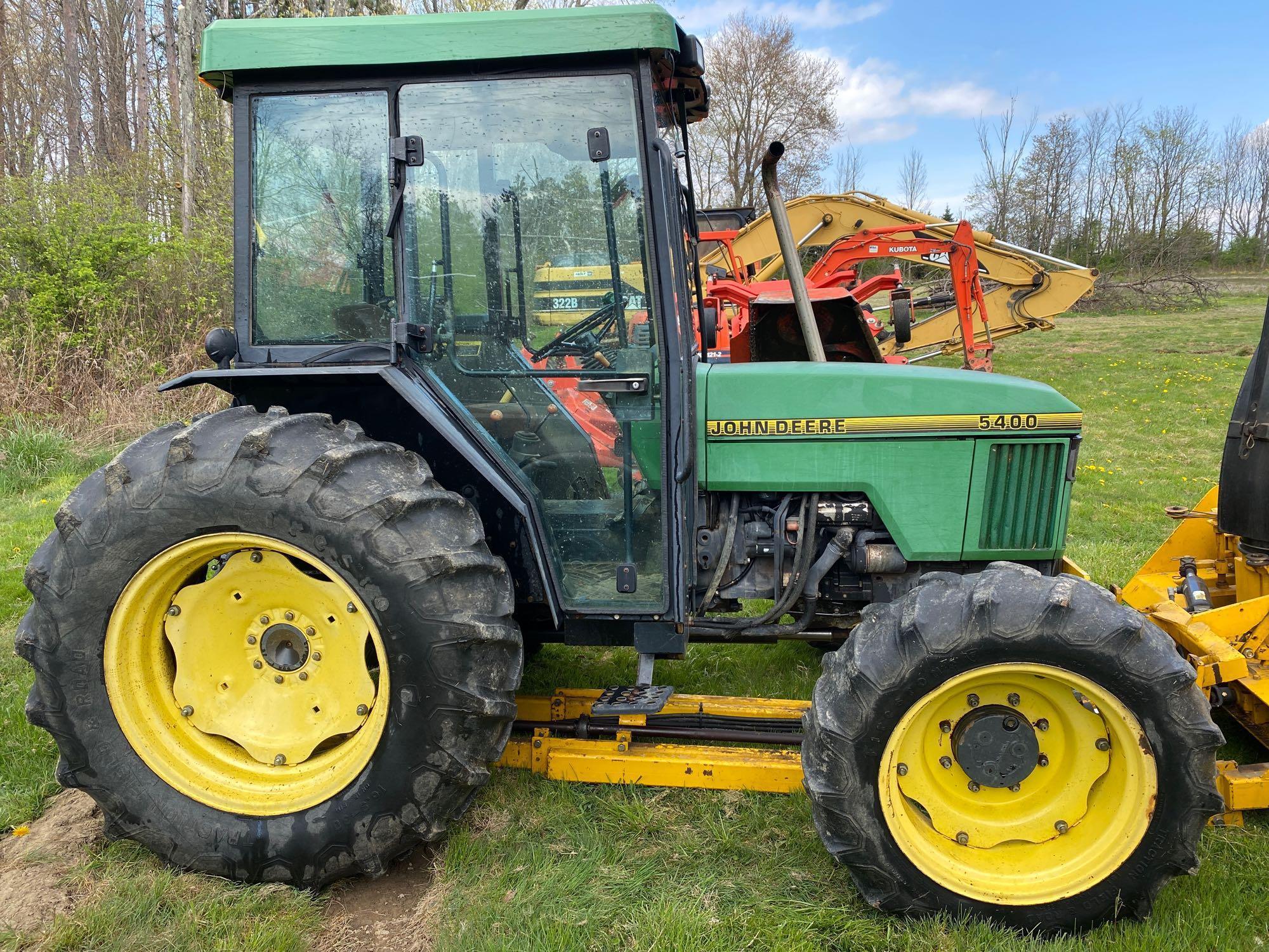 John Deere 5400 with snow blower