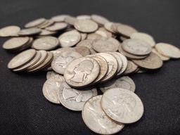 Assorted Washington Silver Quarters