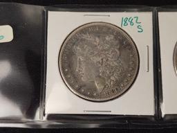 Morgan Dollar 1882s, '89, '97o