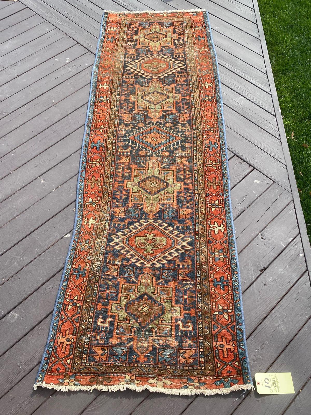 Persian Handmade runner, 9.2 x 3.1