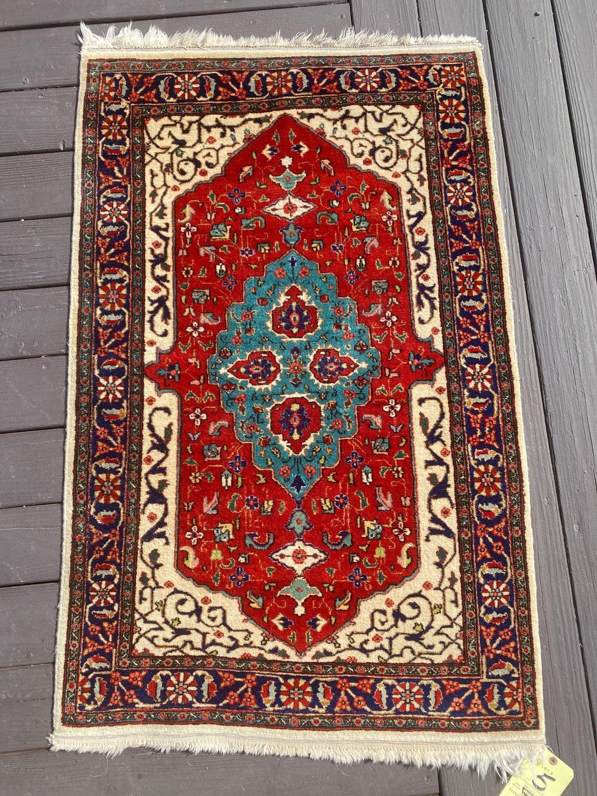 Iran 100% wool pile rug, 4.6 x 2.10