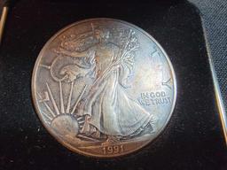 1991 American Eagle One Oz. Silver Proof Coin