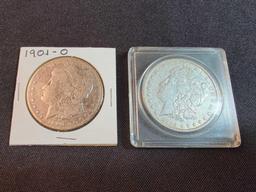 1884 and 1901-O Morgan Dollars