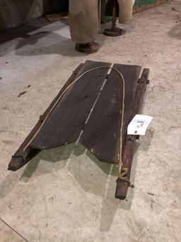 Antique wood sled